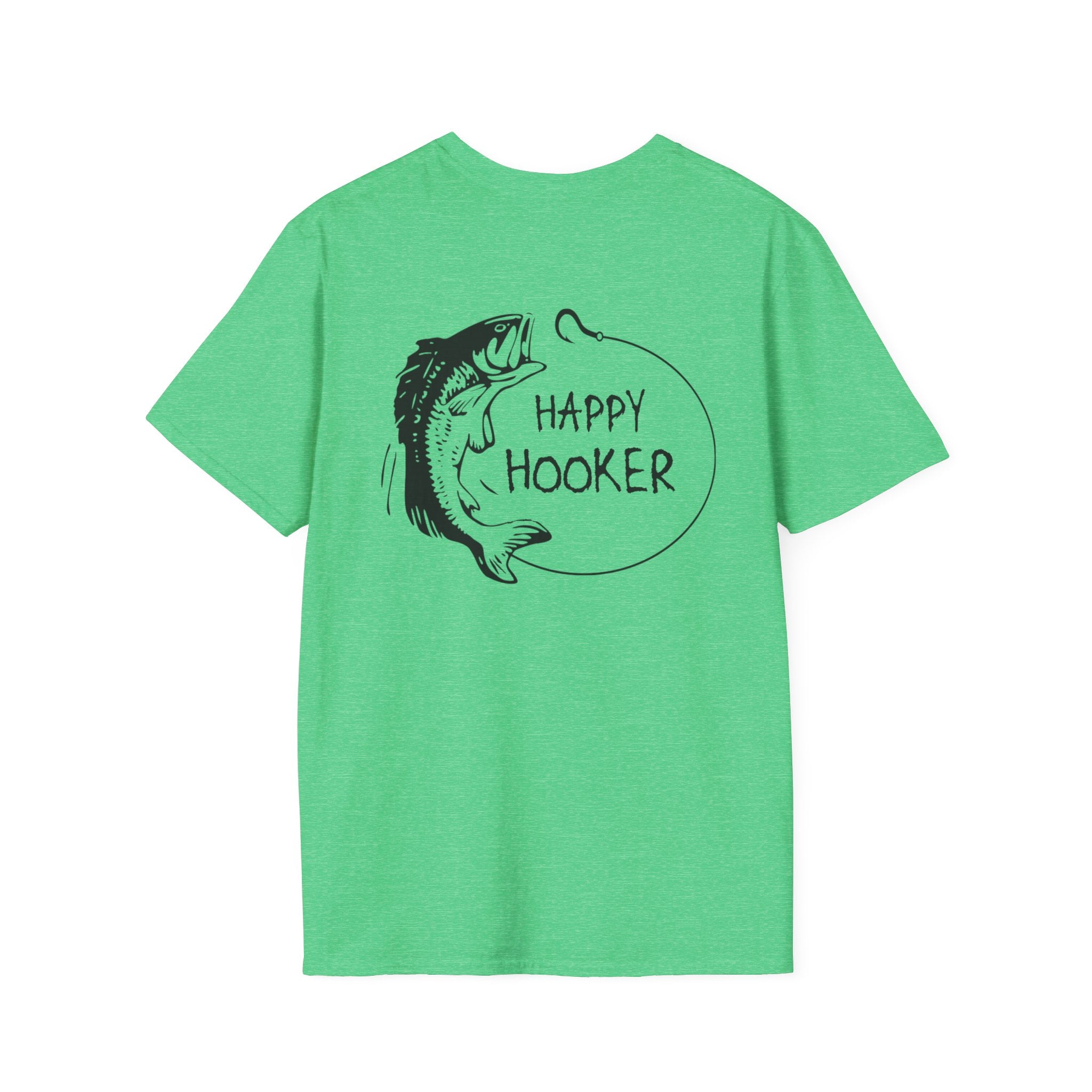 Happy Hooker Unisex Softstyle T-Shirt - Fun Fishing Apparel