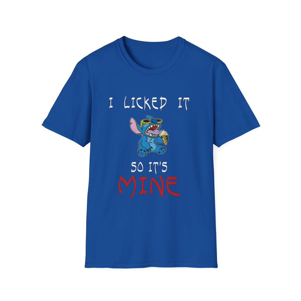 I Licked It, So It's Mine T-Shirt | Fun Graphic Tees, Cartoon Apparel, Gift for Kids & Teens, Summer Wear, Family Reunion