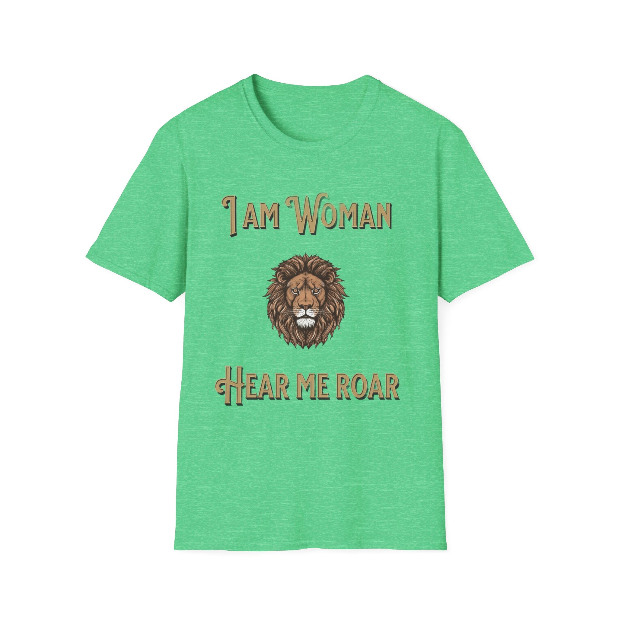 Empowering Women's T-Shirt: I Am Woman, Hear Me Roar | Feminist Apparel, Gift for Her, Motivational Tee, Casual Wear, Women's Rights