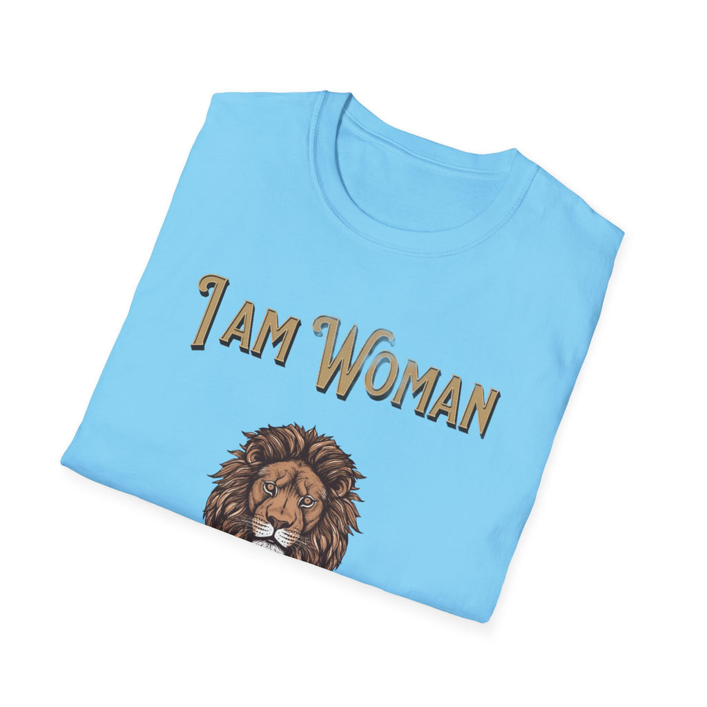 Empowering Women's T-Shirt: I Am Woman, Hear Me Roar | Feminist Apparel, Gift for Her, Motivational Tee, Casual Wear, Women's Rights