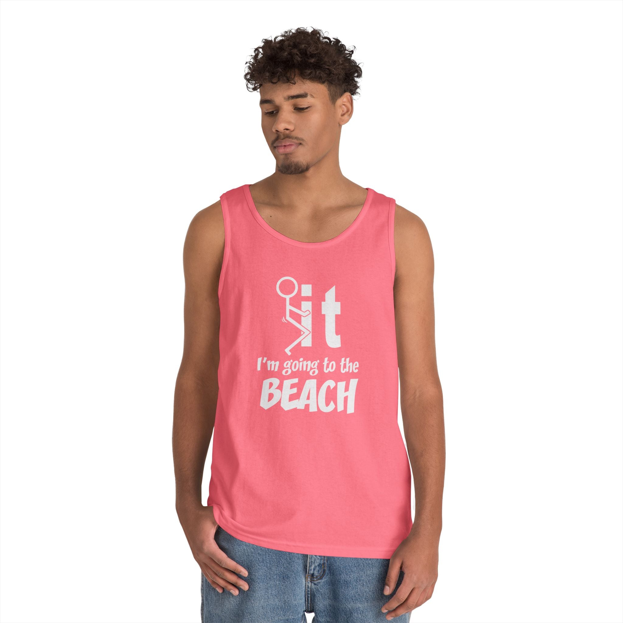 Unisex Beach Vacation Tank Top, Summer Apparel, Beachwear, Gift for Vacationers, Funny Tank for Men and Women