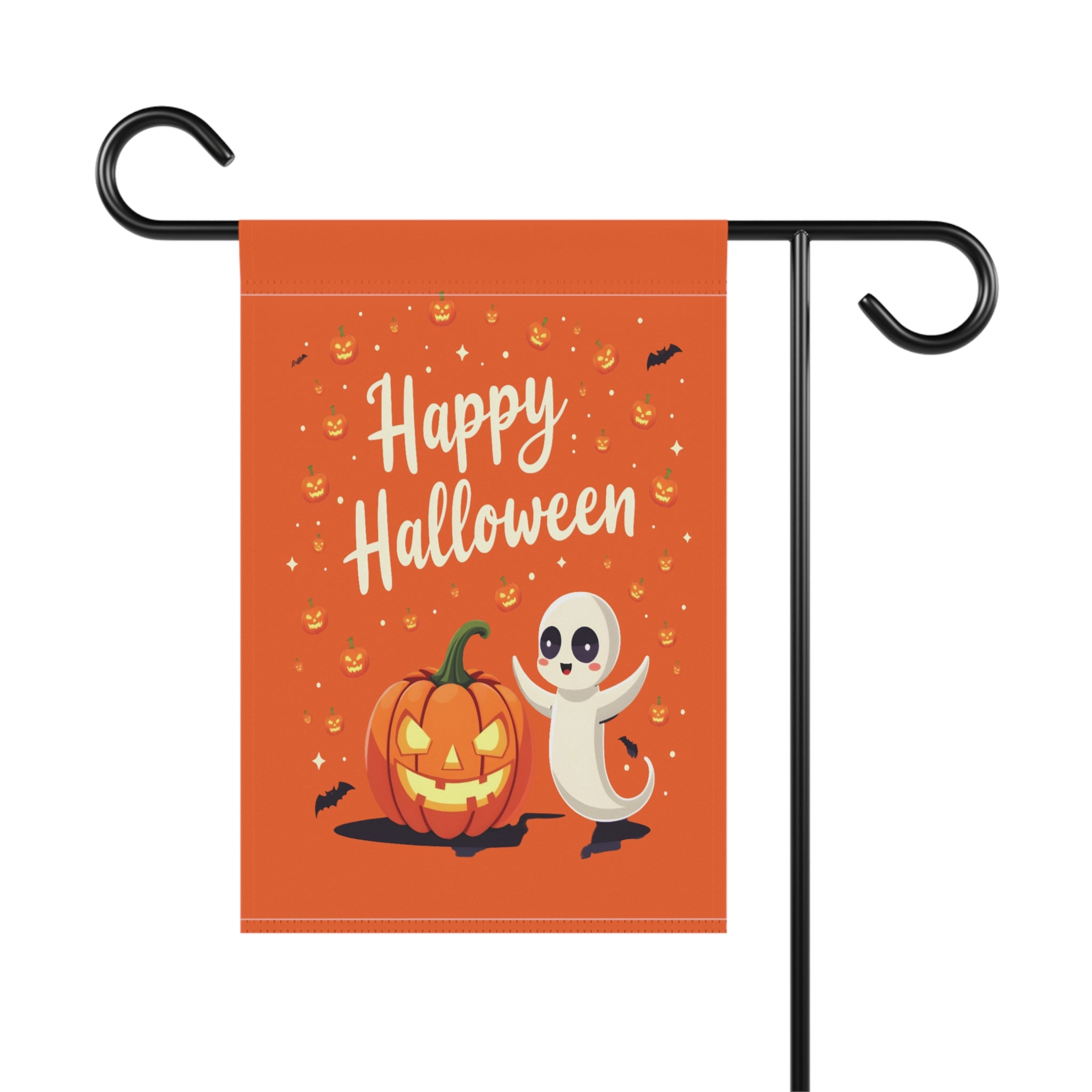 Halloween Garden Banner, Fall Decor, Halloween Decorations, Outdoor Halloween Signage, Trick or Treat Yard Decor, Pumpkin Ghost Banner