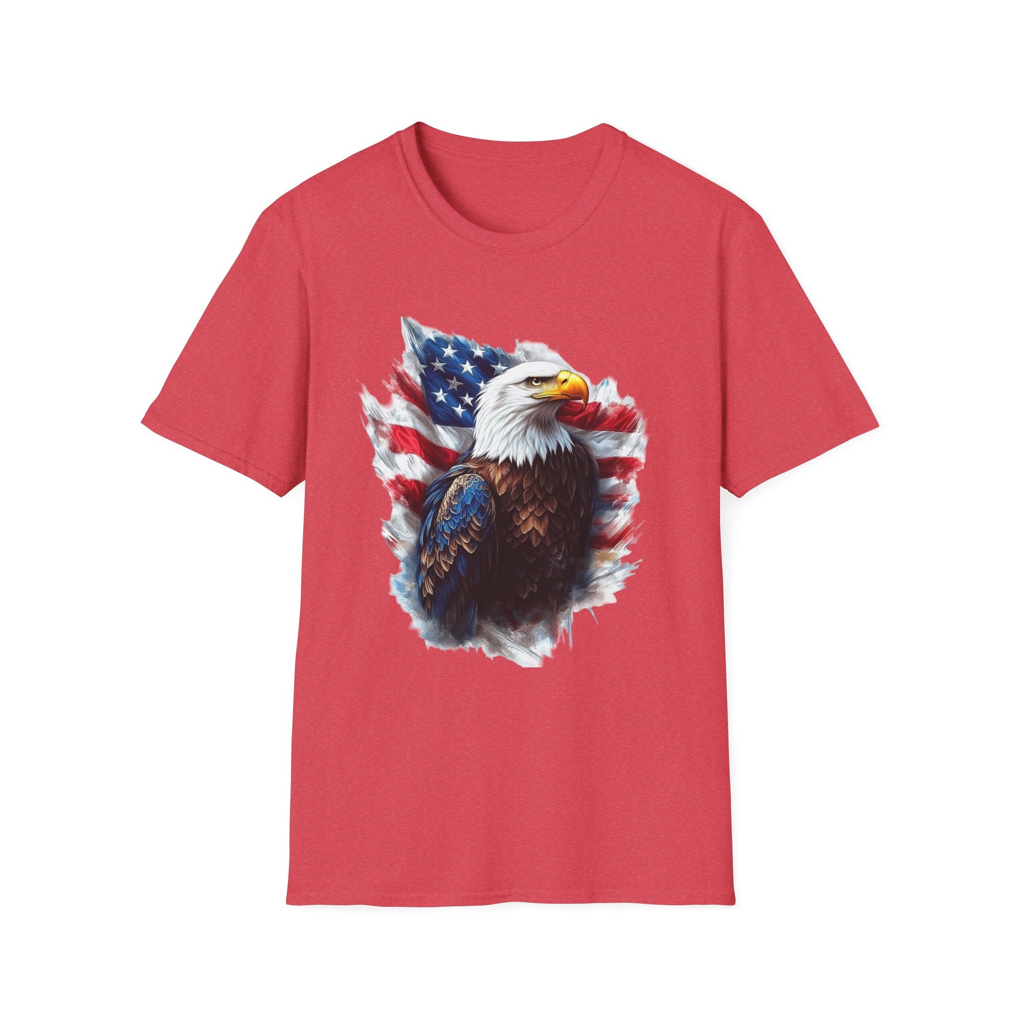 Patriotic Eagle Unisex Softstyle T-Shirt