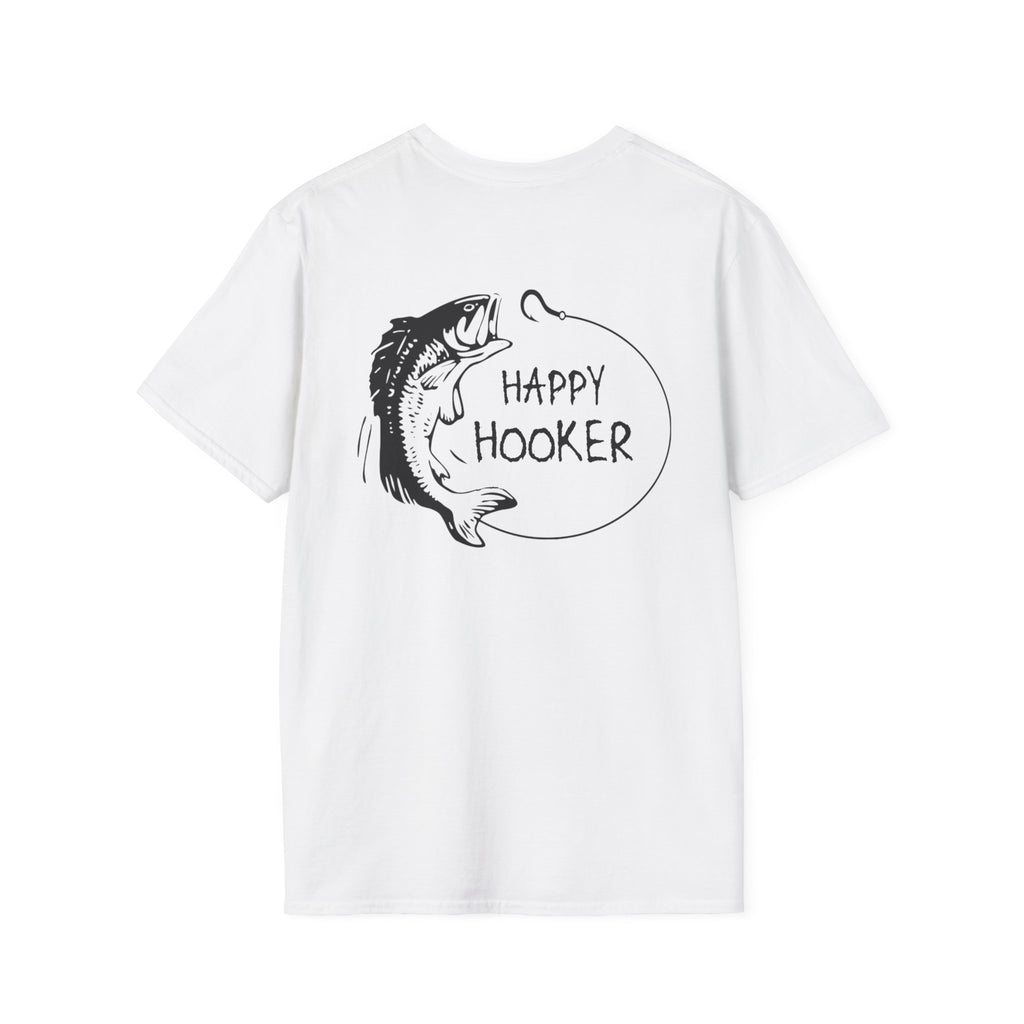 Happy Hooker Unisex Softstyle T-Shirt - Fun Fishing Apparel