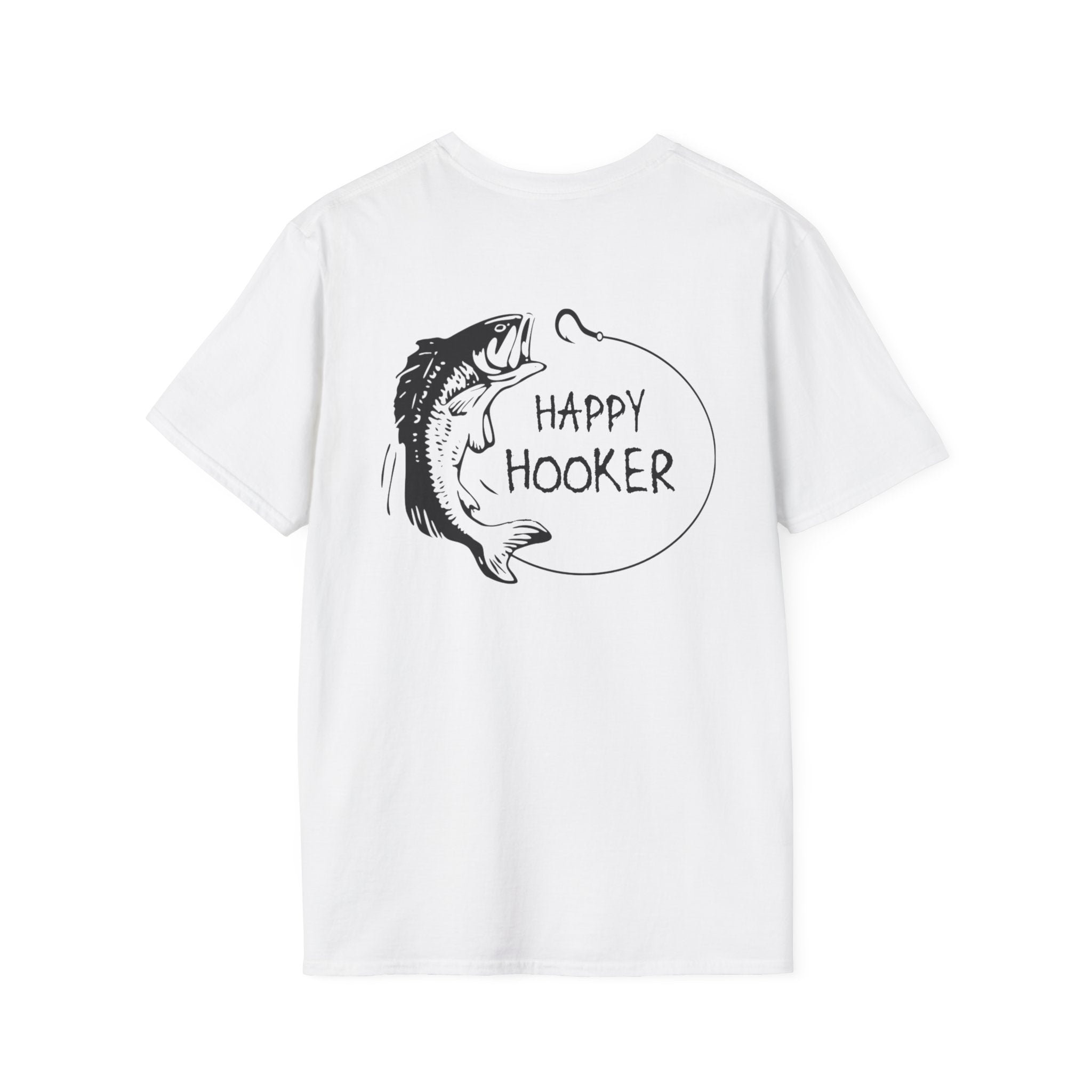 Happy Hooker Unisex Softstyle T-Shirt - Fun Fishing Apparel