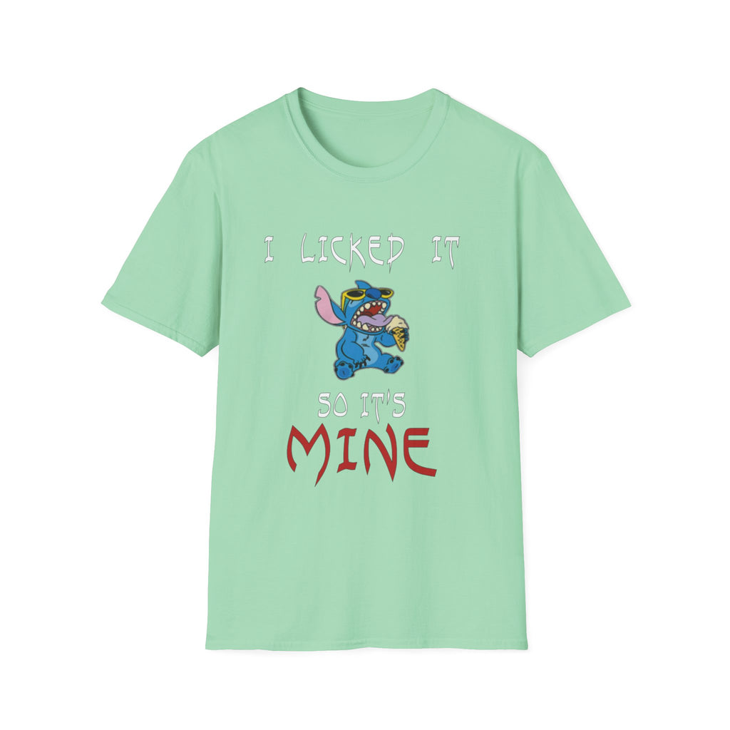 I Licked It, So It's Mine T-Shirt | Fun Graphic Tees, Cartoon Apparel, Gift for Kids & Teens, Summer Wear, Family Reunion