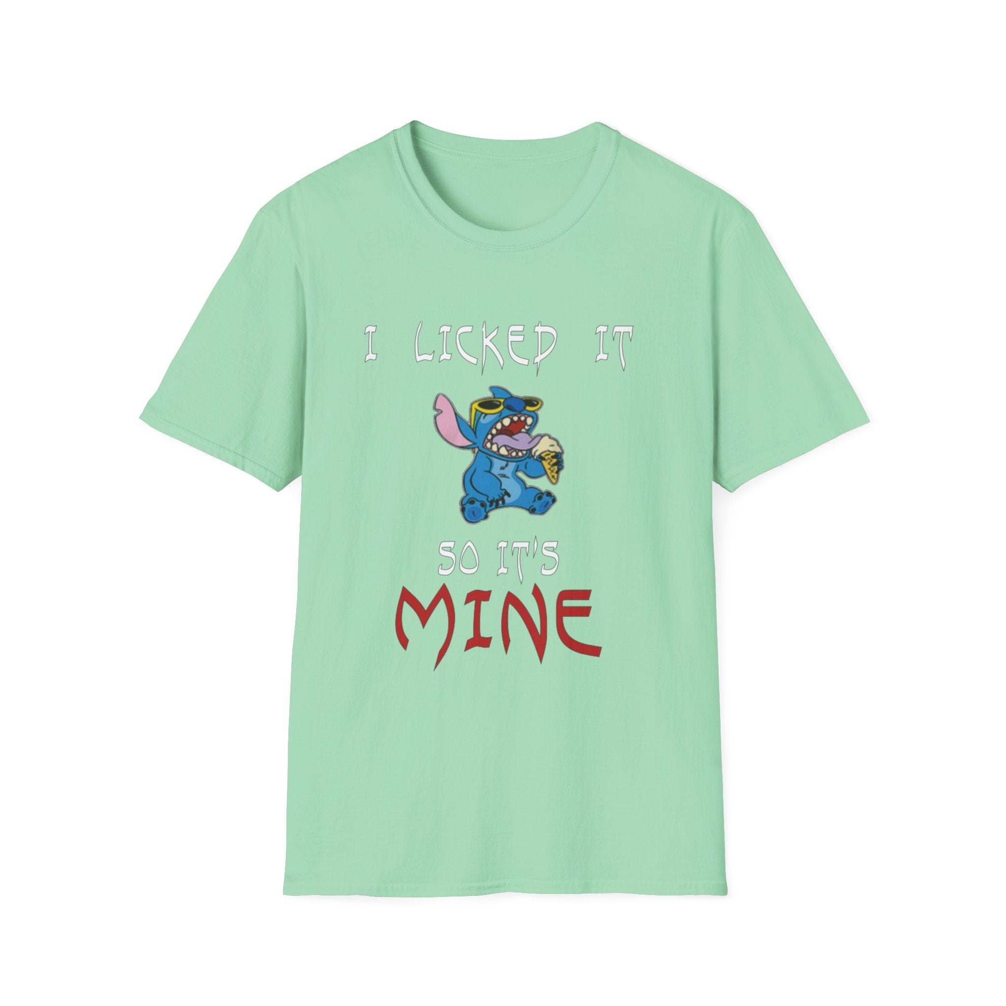 I Licked It, So It's Mine T-Shirt | Fun Graphic Tees, Cartoon Apparel, Gift for Kids & Teens, Summer Wear, Family Reunion