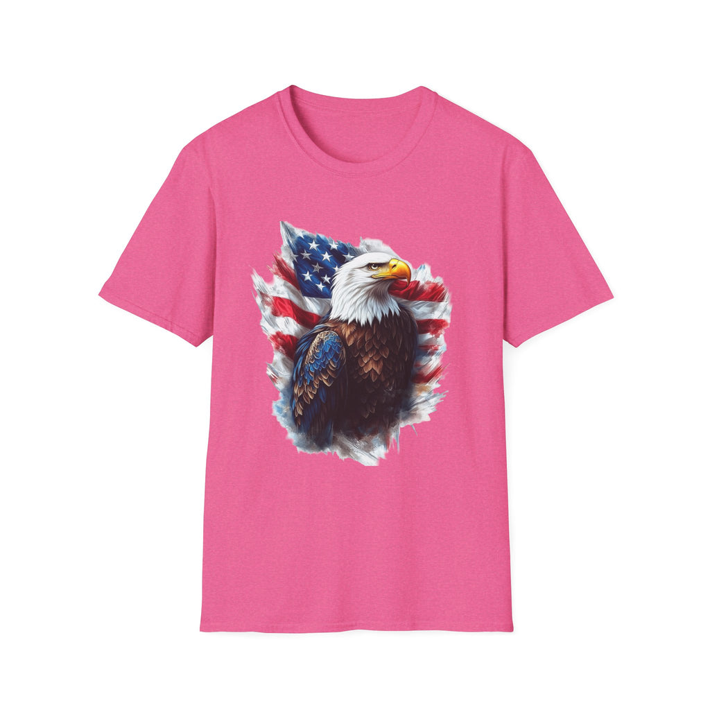 Patriotic Eagle Unisex Softstyle T-Shirt