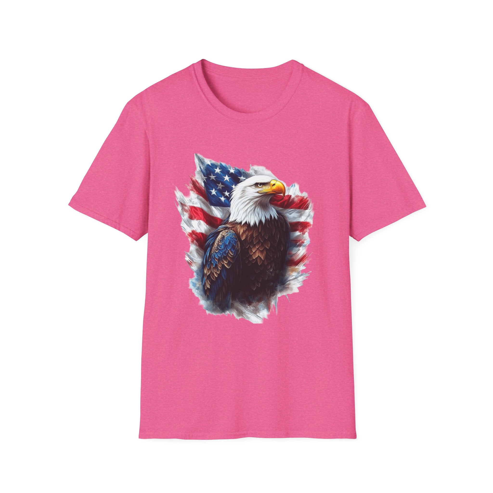 Patriotic Eagle Unisex Softstyle T-Shirt