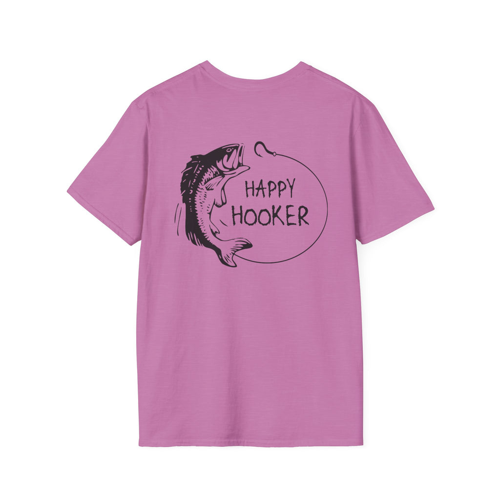 Happy Hooker Unisex Softstyle T-Shirt - Fun Fishing Apparel