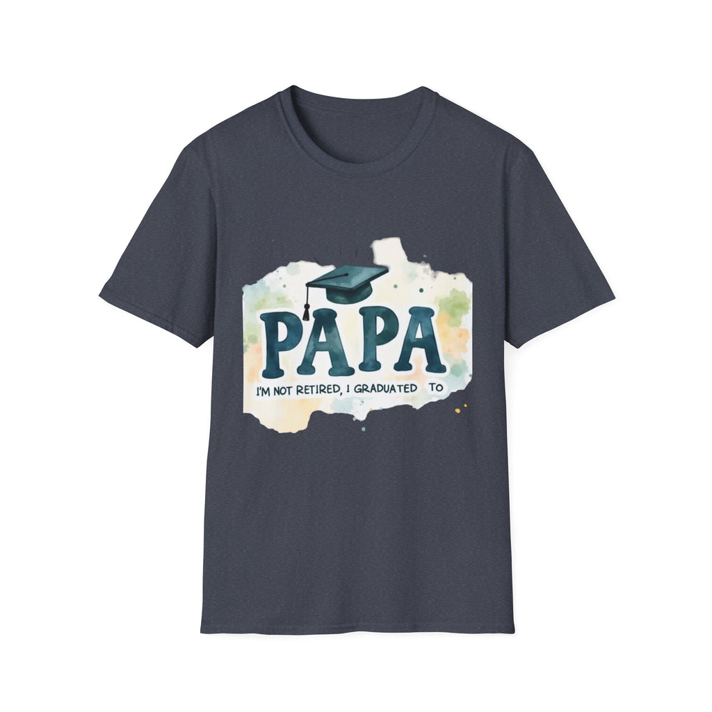 Funny Graduation T-Shirt for Dad, Great Gift for Father's Day, Papa Shirt, Unisex Softstyle Tee, Graduation Celebration Apparel