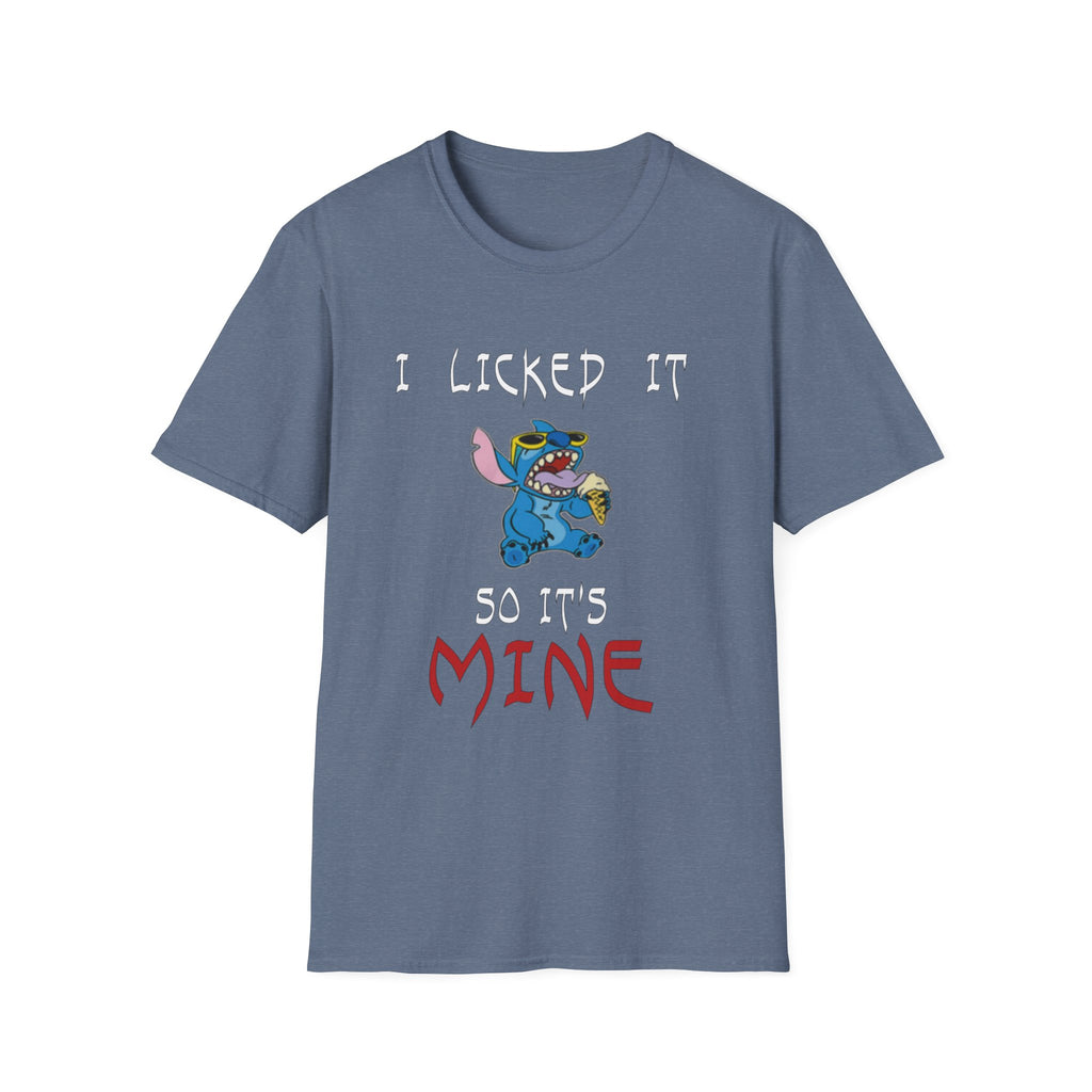 I Licked It, So It's Mine T-Shirt | Fun Graphic Tees, Cartoon Apparel, Gift for Kids & Teens, Summer Wear, Family Reunion