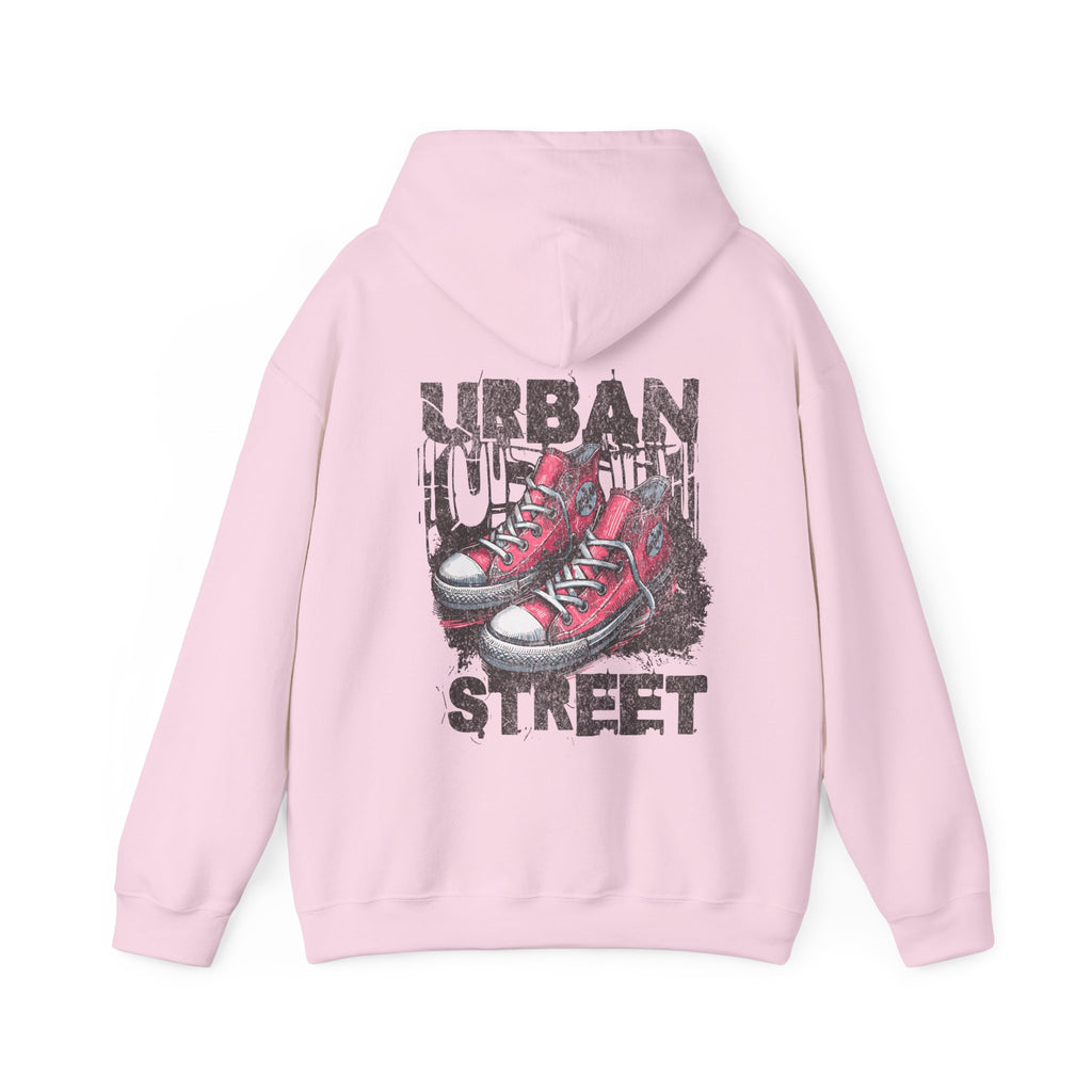 Urban Street Style Hoodie - Unisex Heavy Blend Sweatshirt with Graphic Design