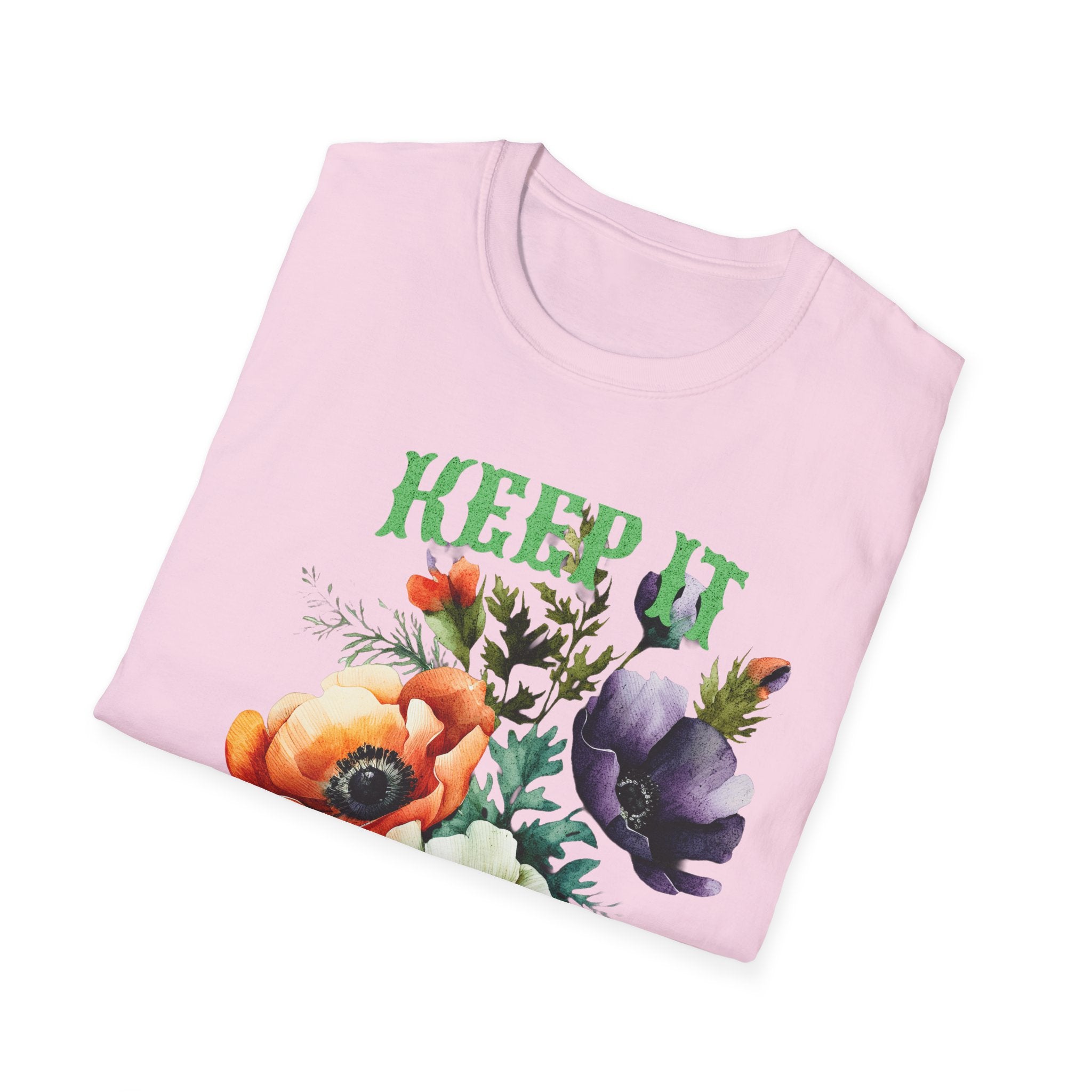 Bright Floral Boho Tee – “Wild Bloom”